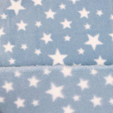 soft pattern anti pill polar fleece cosy kids pets fabric Blue