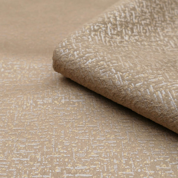 velvety smooth furnishing textured chenille fabric Light Tan