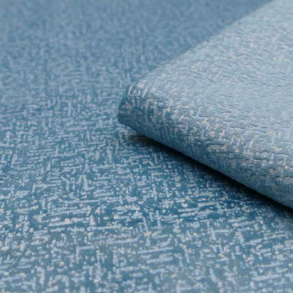 velvety smooth furnishing textured chenille fabric Petrol