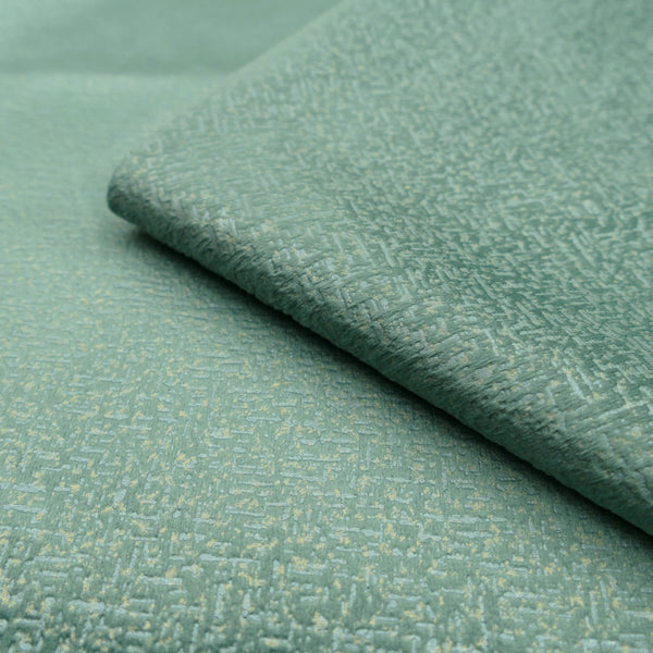 velvety smooth furnishing textured chenille fabric Sea Green
