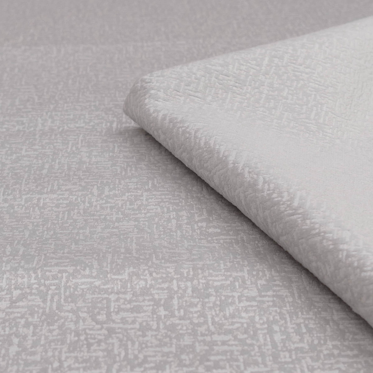 velvety smooth furnishing textured chenille fabric Silver White