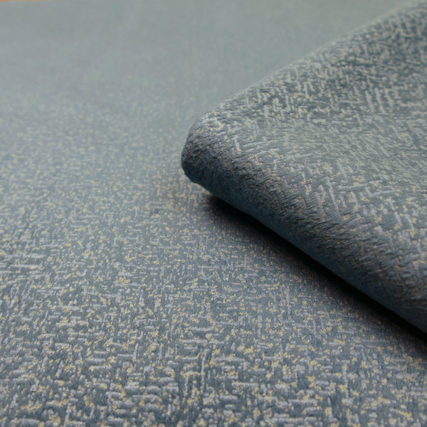 velvety smooth furnishing textured chenille fabric Steel Grey