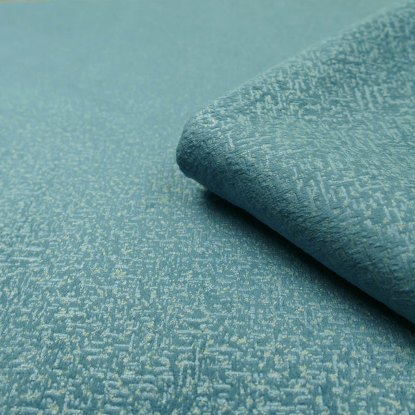 velvety smooth furnishing textured chenille fabric Teal Blue