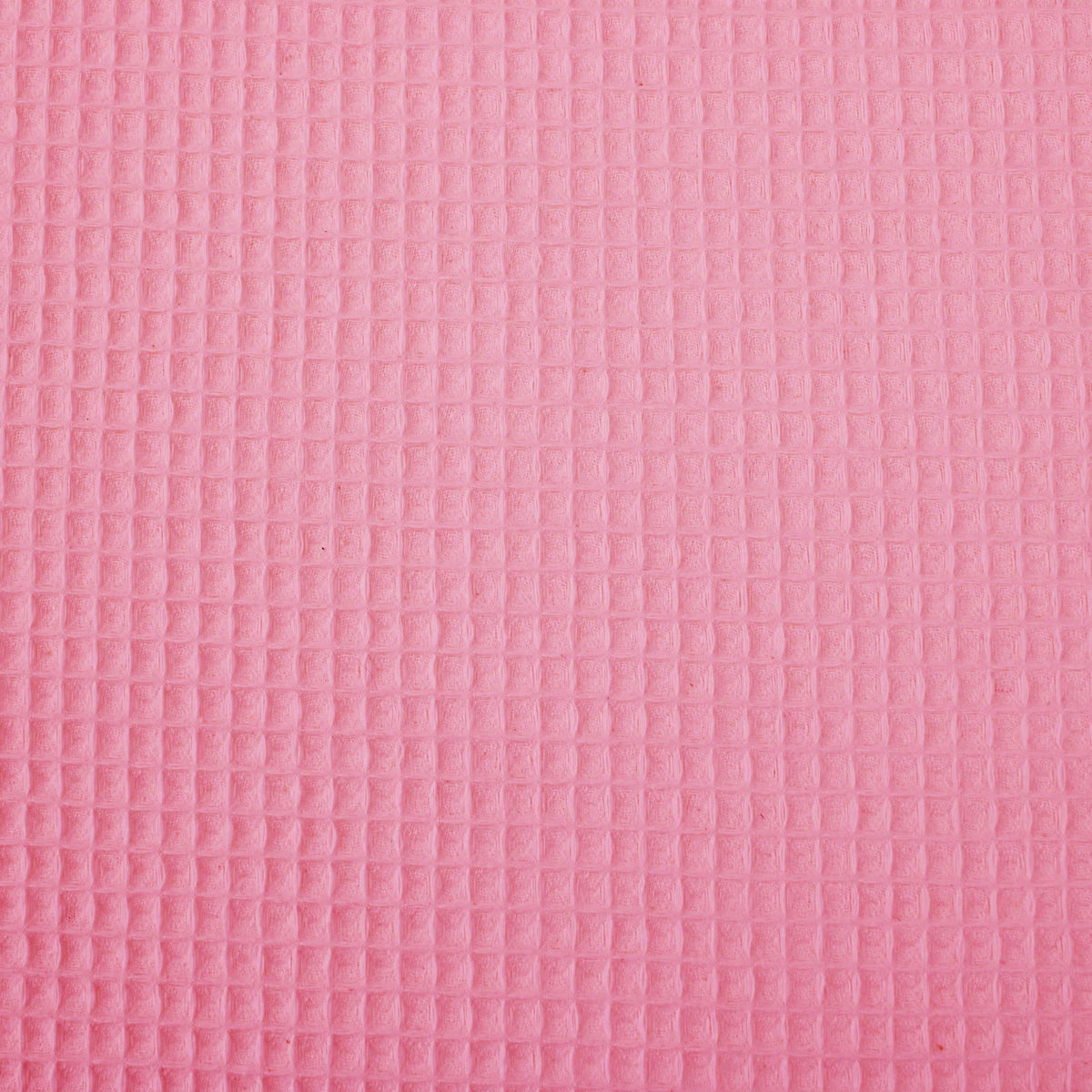soft towelling woven cotton waffle fabric Pink