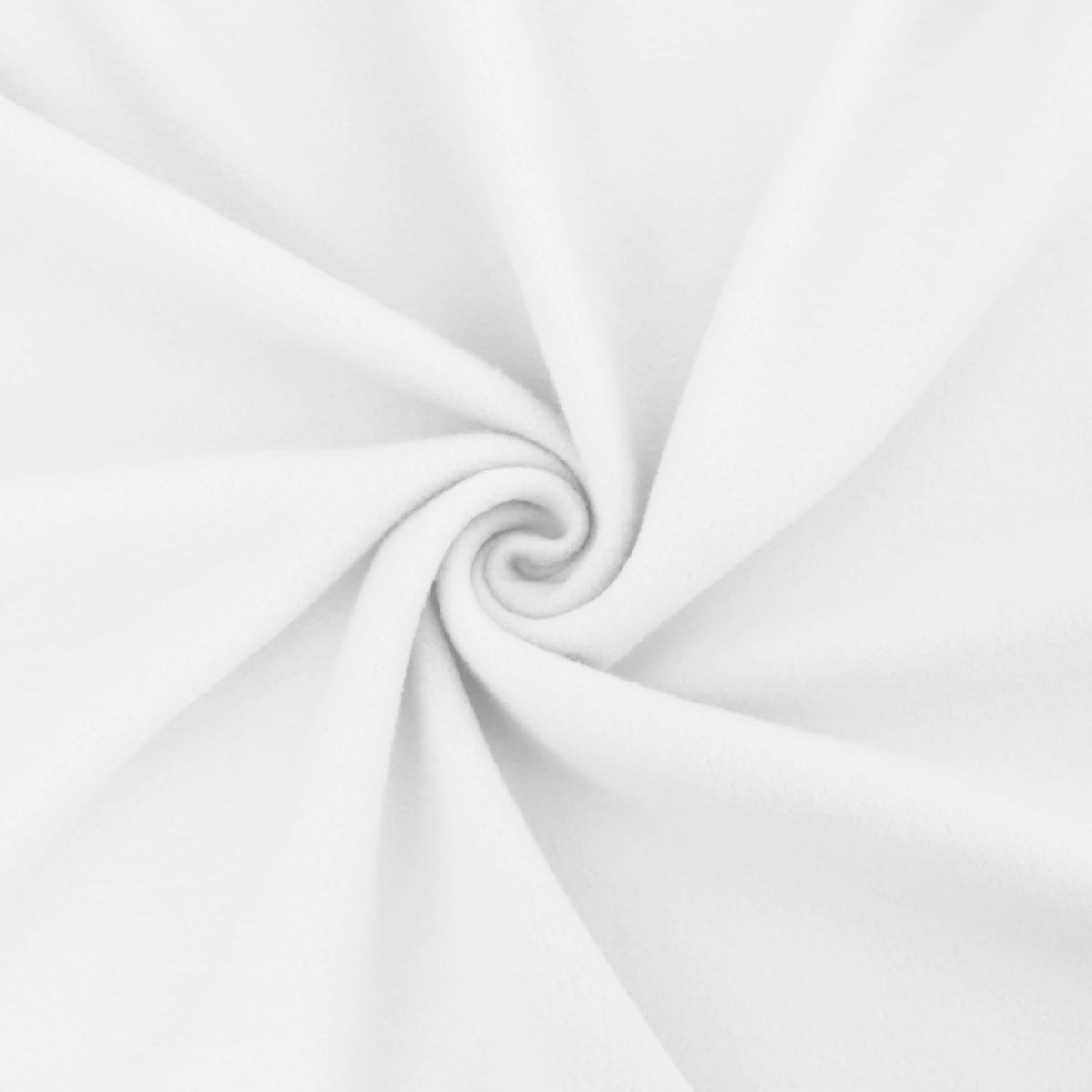 soft and smooth polar fleece kids craft fabric White