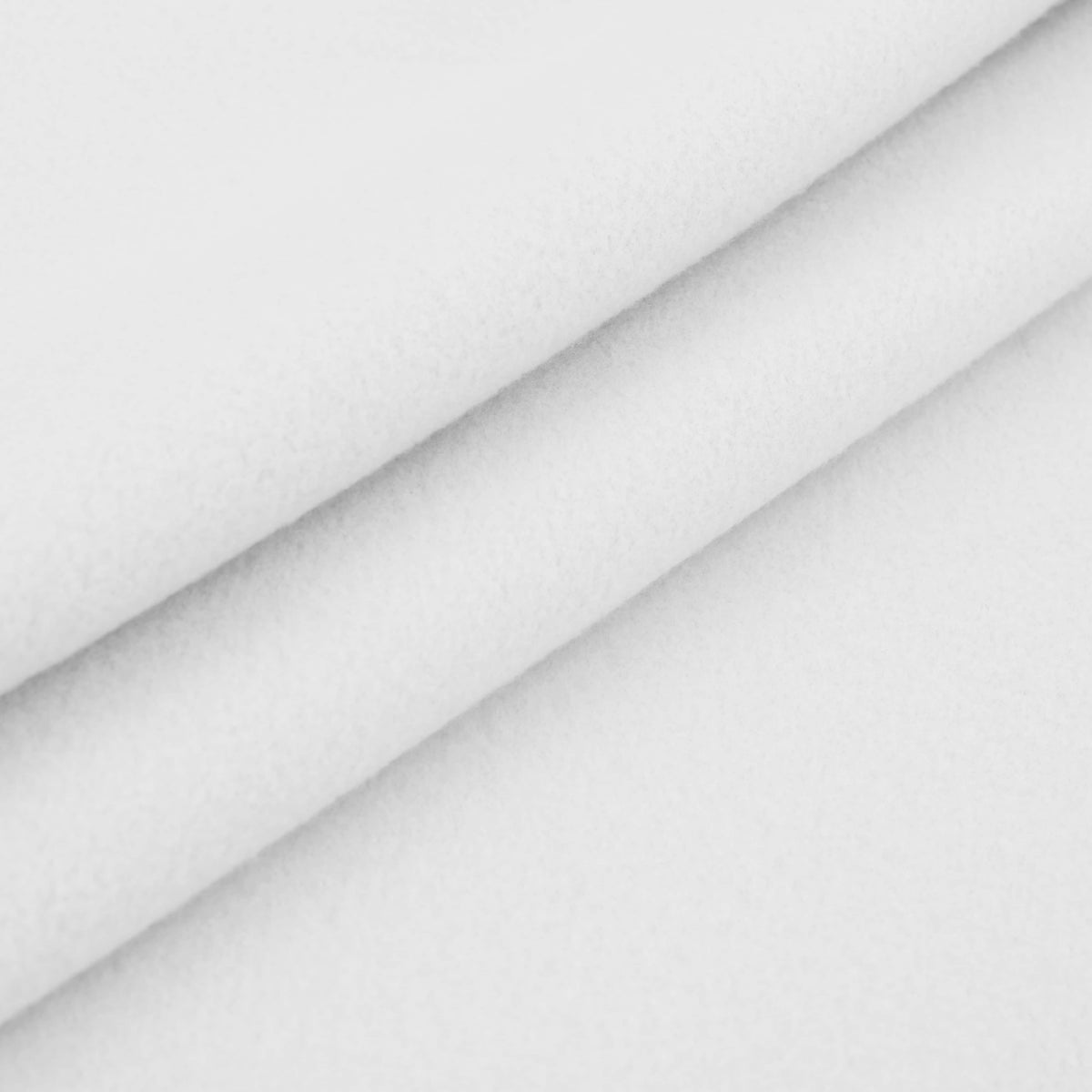 soft and smooth polar fleece kids craft fabric White