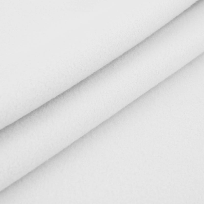 soft and  smooth polar fleece kids craft fabric White