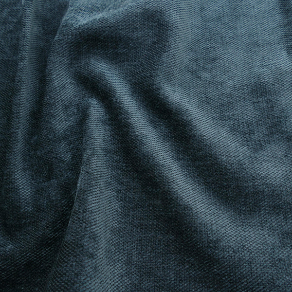 Smooth chenille soft furnishing upcycling fabric Denim