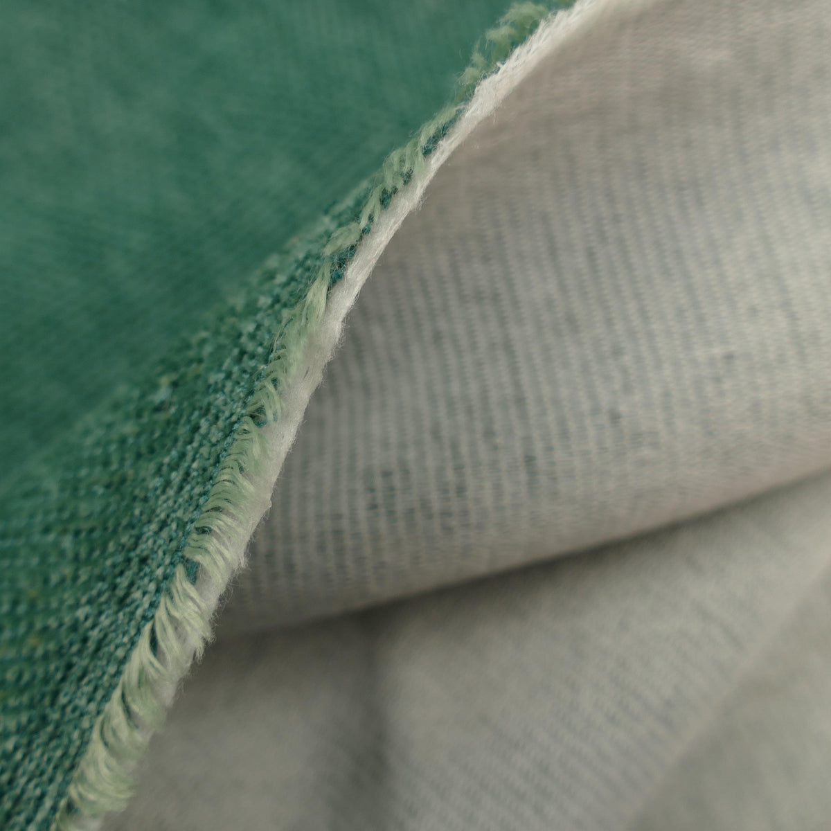 Smooth chenille soft furnishing upcycling fabric Forest