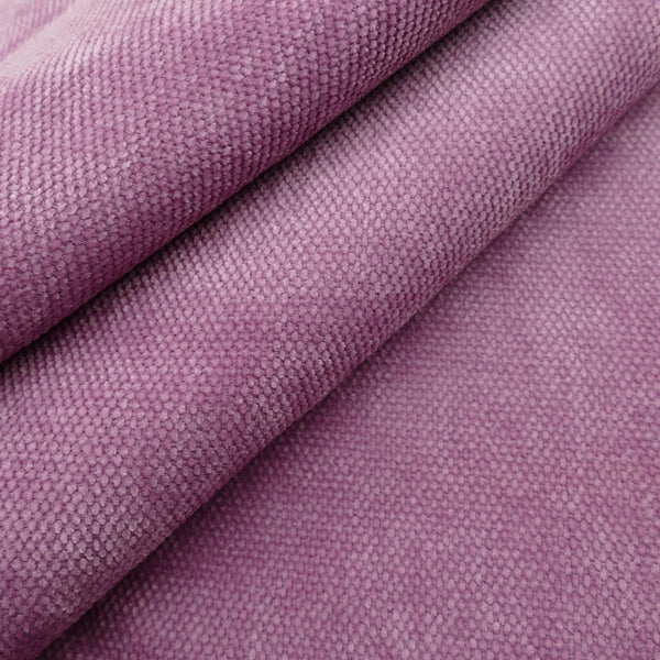 Smooth chenille soft furnishing upcycling fabric Light Plum
