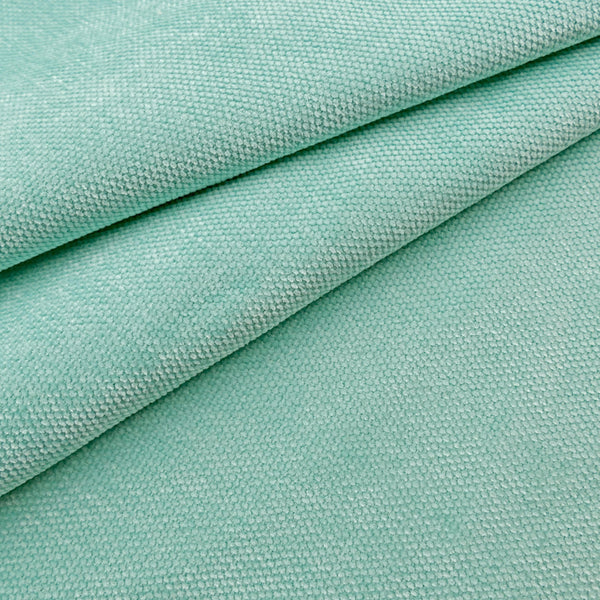 Smooth chenille soft furnishing upcycling fabric Magic Mint