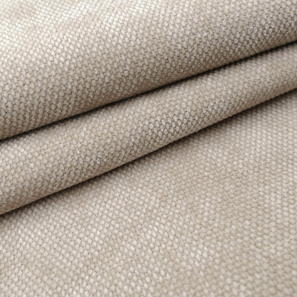 Smooth chenille soft furnishing upcycling fabric Soft Sand