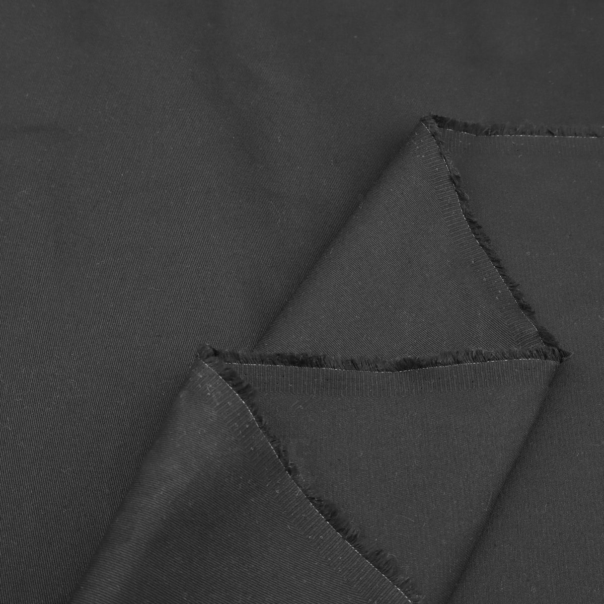 100% Cotton Drill Heavyweight Twill for Workwear, Uniforms & Beanbags Fabric - Black