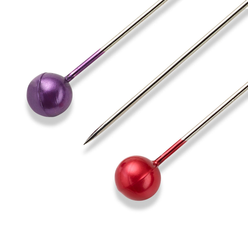 Prym Pearl-Headed Pins: Assorted Colours, 0.58 x 40 mm - 028625