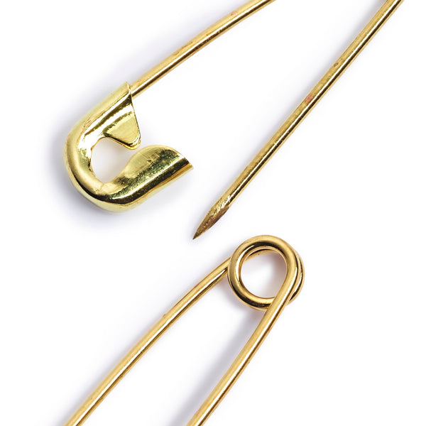 Prym Safety Pins: Gold Coil Brass 19/23/27mm for Crafting - 071165