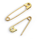 Prym Safety Pins: Gold Coil Brass 19/23/27mm for Crafting - 071165