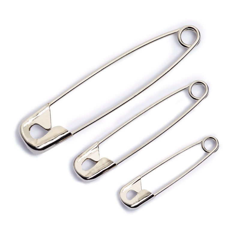 Prym Safety Pins: Silver Coil No. 0-3 in 27/38/50 mm Sizes - 085120