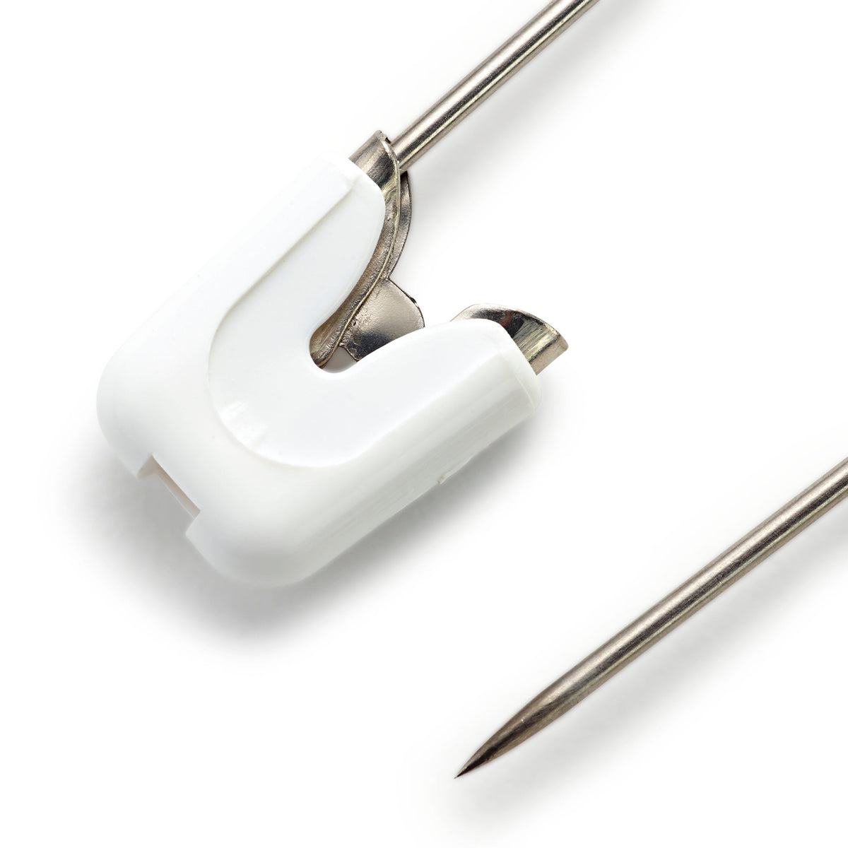 Prym Nappy Pins: Stainless Steel 55mm in White - 086103