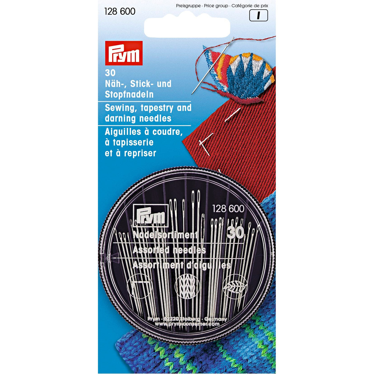 Prym Hand Sewing Needles: Compact Tapestry & Darning Essentials - 128600