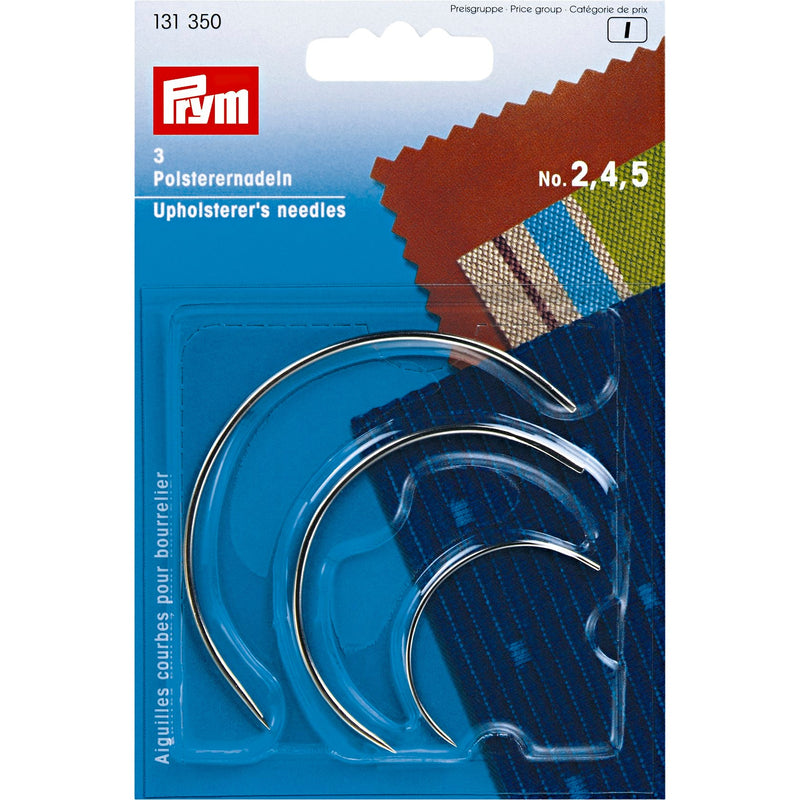 Prym Curved Upholstery Needles Set - Sizes 2, 4, 5 - 131350