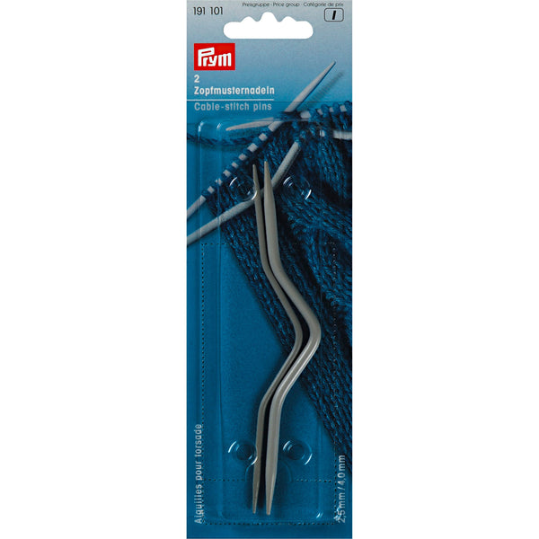 Prym Cable-Stitch Pins: Aluminium 2.50 + 4.00 mm Knitting Tools - 191101