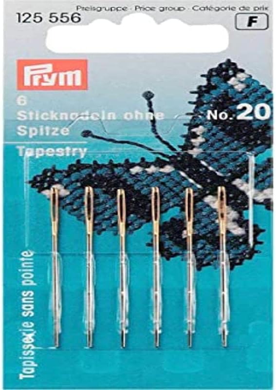 Prym Embroidery Needles: Tapestry Blunt Point No. 20, 1.00x43mm - 125556