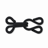 Prym Fur Hooks & Eyes: Black Covered Fasteners for Sewing - 261453