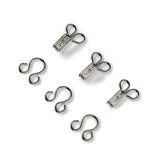 Prym Hooks and Eyes: Brass 2 Silver Colour for Secure Fastening - 263845