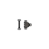 Prym Trouser & Skirt Hooks/Bars Brass 9.5mm Black Essentials - 265241