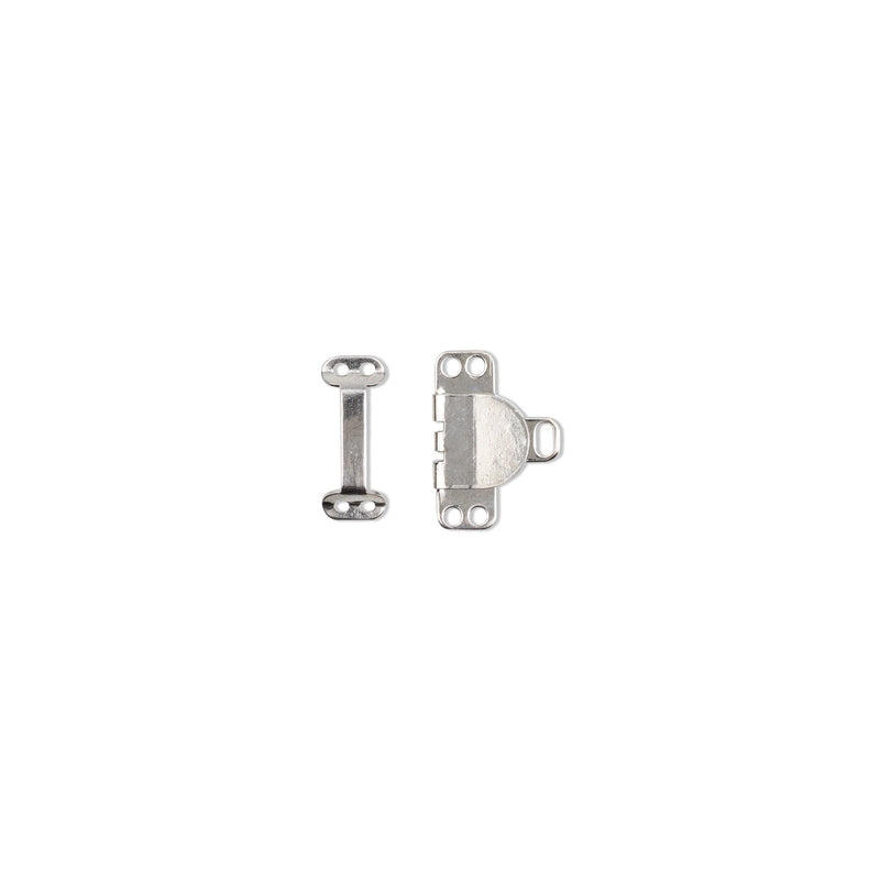 Prym Trouser & Skirt Hooks/Bars 9.5mm Silver - Quality Fasteners - 265242