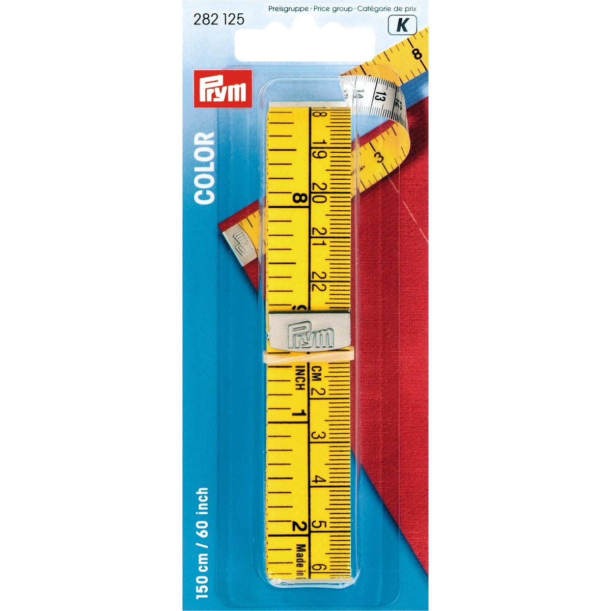 Prym Tape Measure: Colourful 150cm/60in for Accurate Measuring - 282125