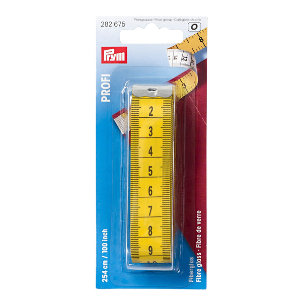 Prym Tape Measure Profi: Durable Fibreglass 254cm/100in - 282675