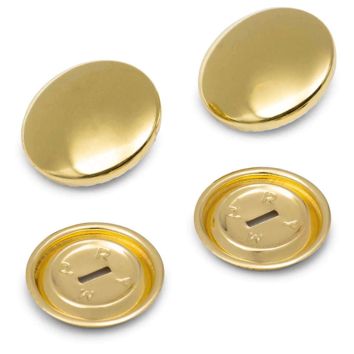 Prym Cover Buttons Brass 23mm Silver - No Tool Needed - 323153