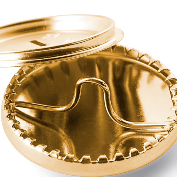 Prym Cover Buttons Brass 29mm Silver - No Tool Needed - 323163