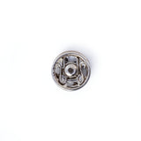 Prym Sew-On Snap Fasteners: Brass 6mm in Silver Colour - 341241