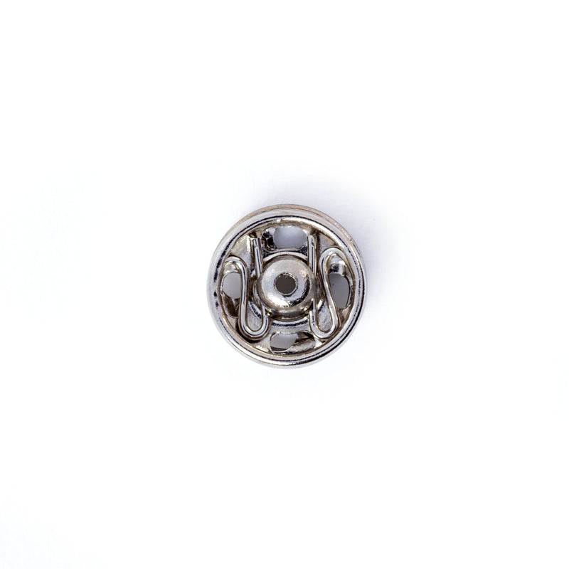 Prym Sew-On Snap Fasteners: Brass 6mm in Silver Colour - 341241