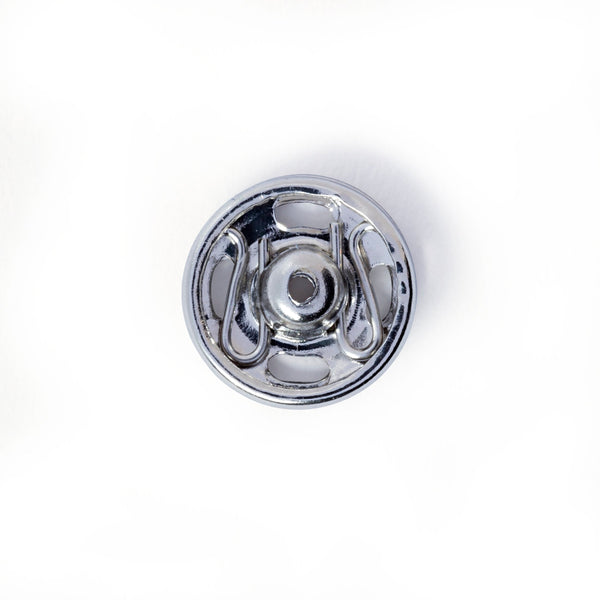 Prym Sew-On Snap Fasteners: Brass 9mm in Silver Colour - 341244