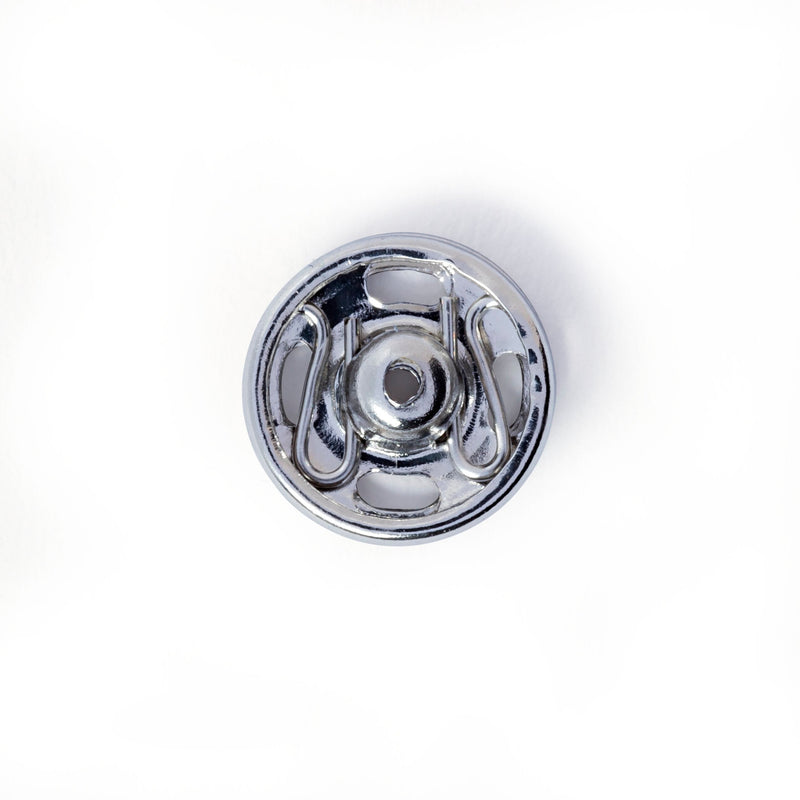 Prym Sew-On Snap Fasteners: Brass 9mm in Silver Colour - 341244