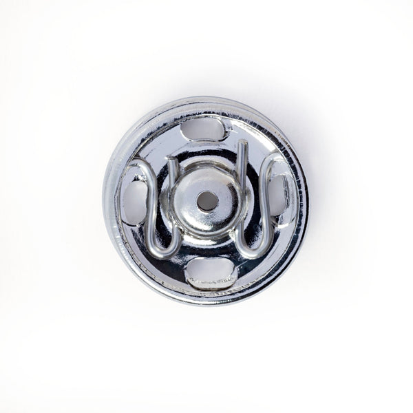 Prym Sew-On Snap Fasteners: Brass 13mm in Silver Colour - 341248