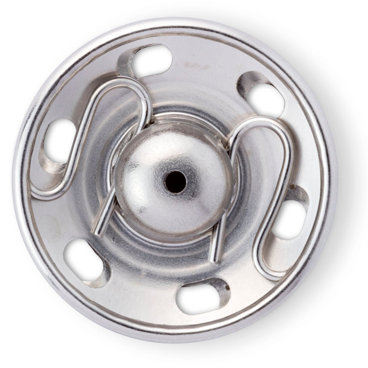 Prym Sew-On Snap Fasteners: Brass 21mm in Silver Colour - 341252