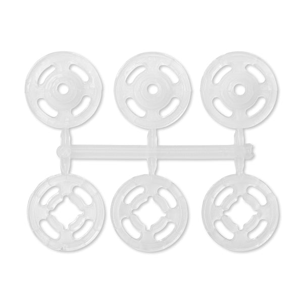 Prym Sew-On Snap Fasteners: 13mm Transparent Plastic - 347161