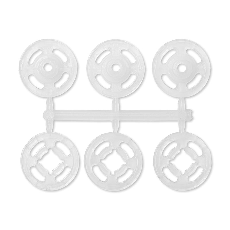 Prym Sew-On Snap Fasteners: 13mm Transparent Plastic - 347161