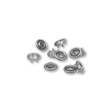 Prym Refill Packs: Brass Pronged Ring Silver 10mm 390107 - 390106