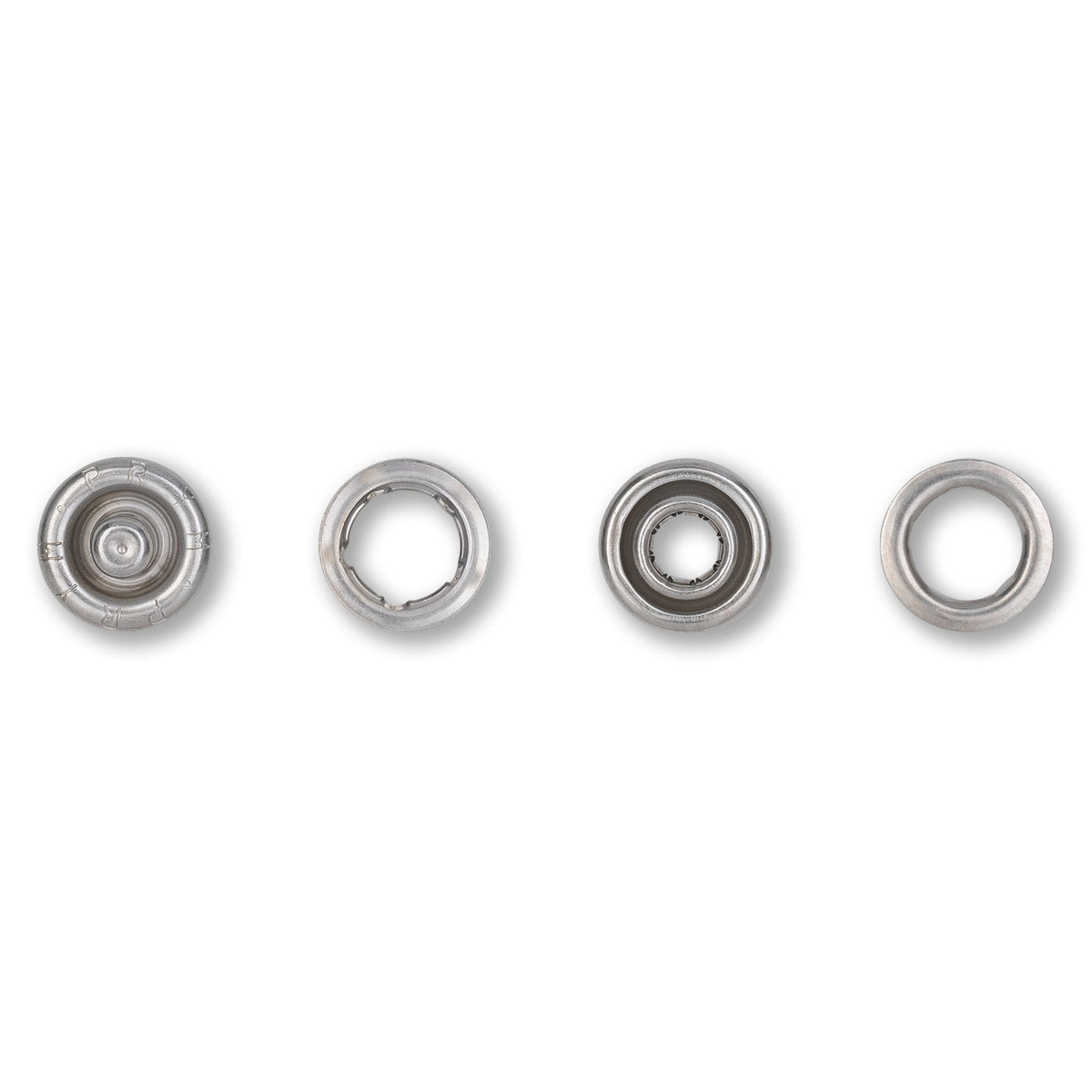 Prym Refill Packs: Brass Pronged Ring Silver 10mm 390107 - 390106