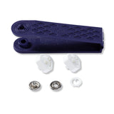 Prym Non-Sew JERSEY Brass Fasteners 10mm White Pronged Ring - 390111