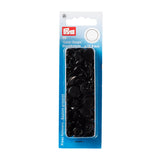 Prym Non-Sew Colour Snaps 12.4mm Black: Easy Fastening Solution - 393105