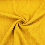 Plain Solid Rayon Crinkle Seersucker - Gold