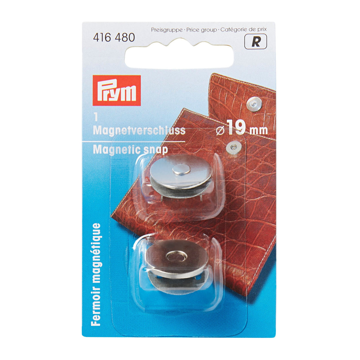Prym Magnetic Snap 19mm Silver Colour: Secure Fastening Solution - 416480