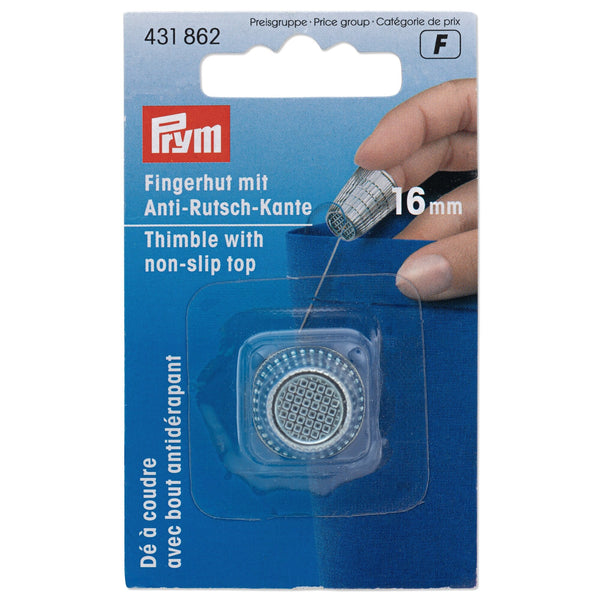Prym Thimble: Zinc Die-Cast 16mm in Silver Colour - 431862