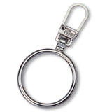 Prym Fashion Zipper Pullers: Stylish Silver Ring Metal Design - 482117